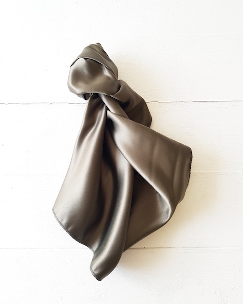 Satin silk Napkin Petrol Grey/Green Muse Decor Hire 